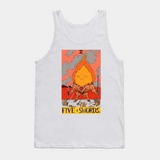 Flame King as 5 of Swords Tank Top